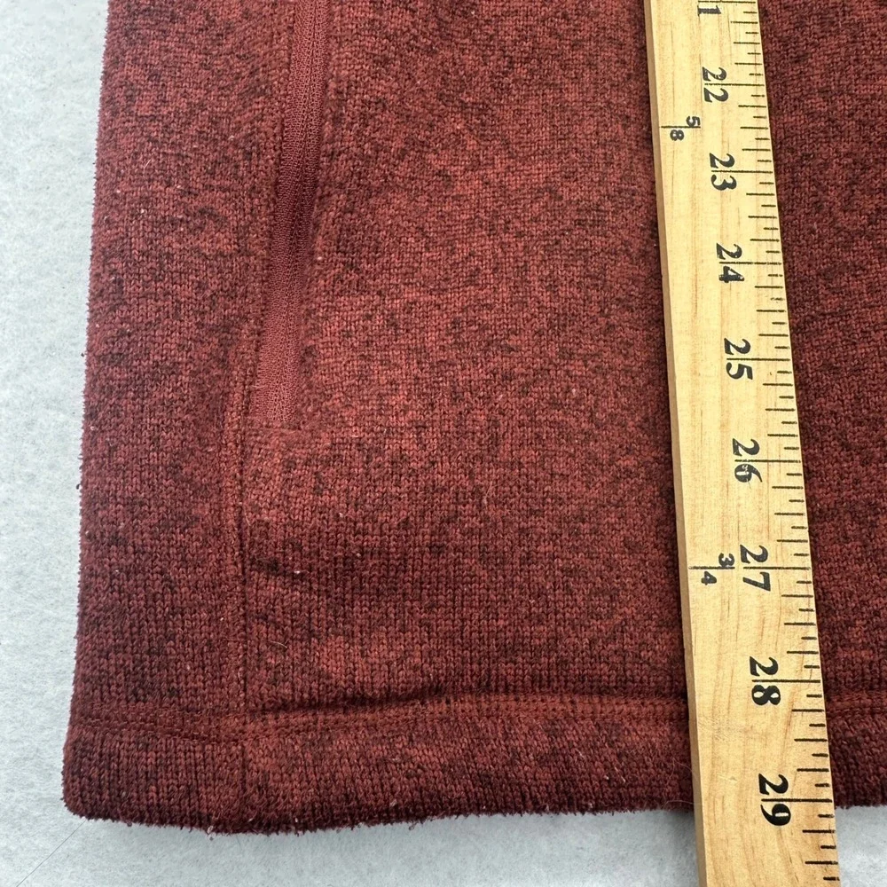 The North Face Mens Gordon Lyons Full Zip Fleece Jacket XL Burgundy Heather
